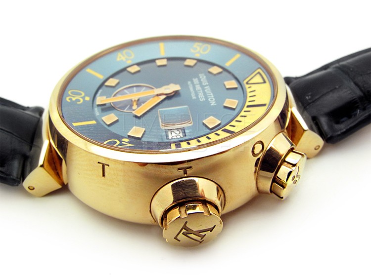 Louis Vuitton Tambour Street Diver QA123Z Rose Gold Automatic Set 44mm