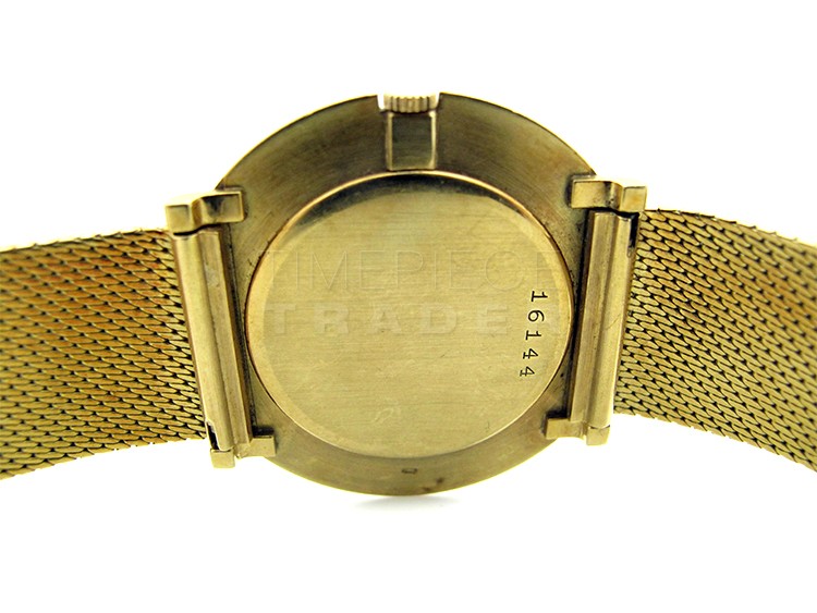 AUDEMARS PIGUET SKELETON DRESS WATCH YELLOW GOLD Audemars Piguet, Genève,  No. 214718, case No. B 45983. Sold in January 1981. Very fine, elegant and  thin, 18K yellow gold, skeletonized, keyless dress watch.